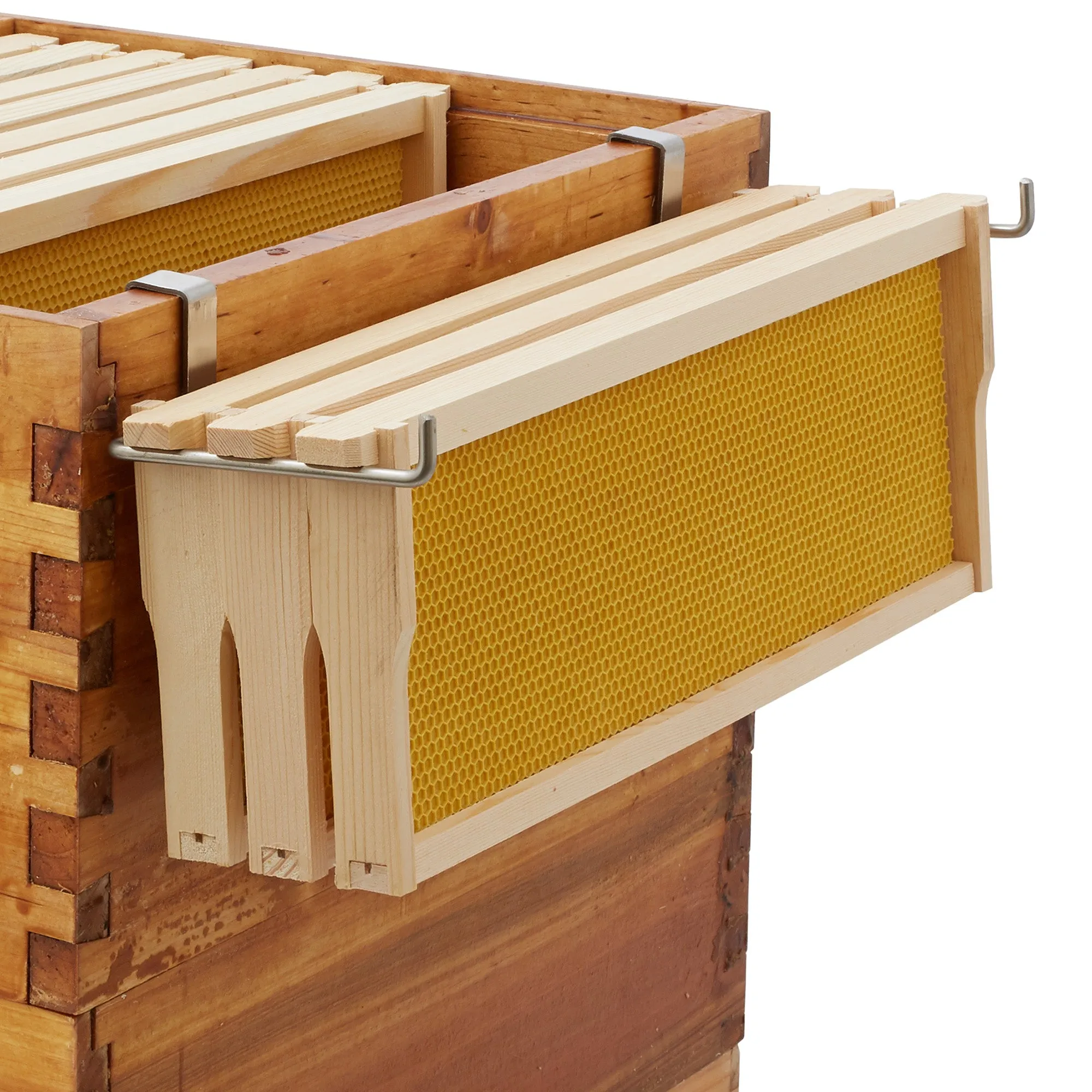 2 Pack Stainless Steel  Beehive Frame Holder Hanger Perch for Beekeeping