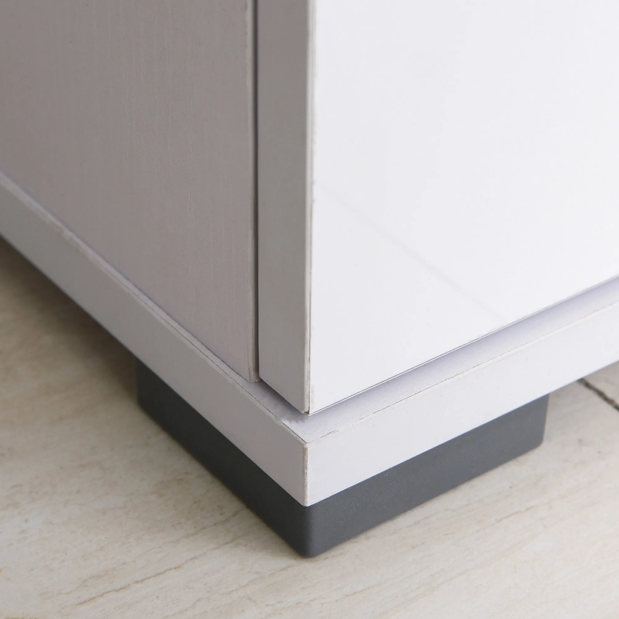 71x35x76 cm High Gloss Side Cabinet Table Sideboard Chest of Drawer Storage Furniture - White