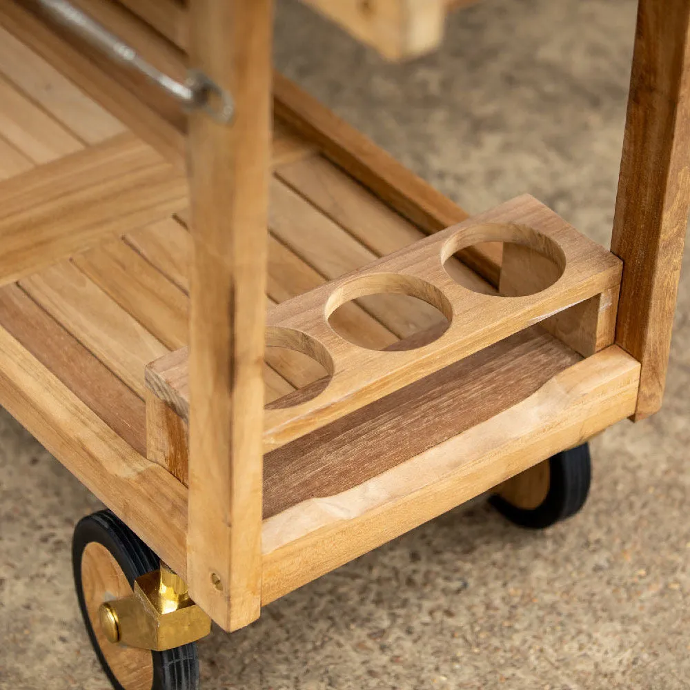 Acadia Grade A Teak Serving Cart
