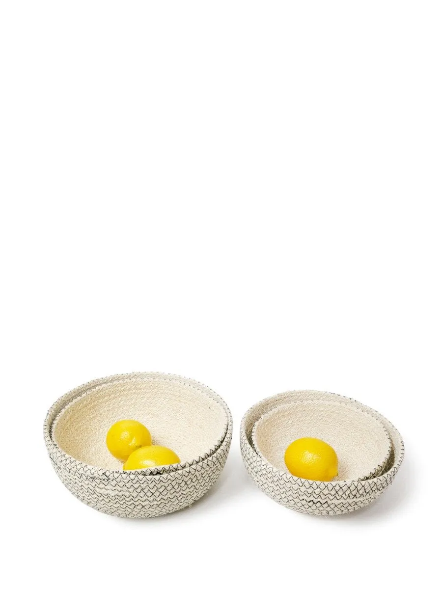 Amari  Round Bowl - Black (Set Of 4)