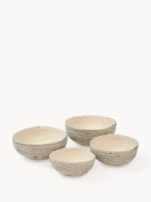 Amari  Round Bowl - Black (Set Of 4)