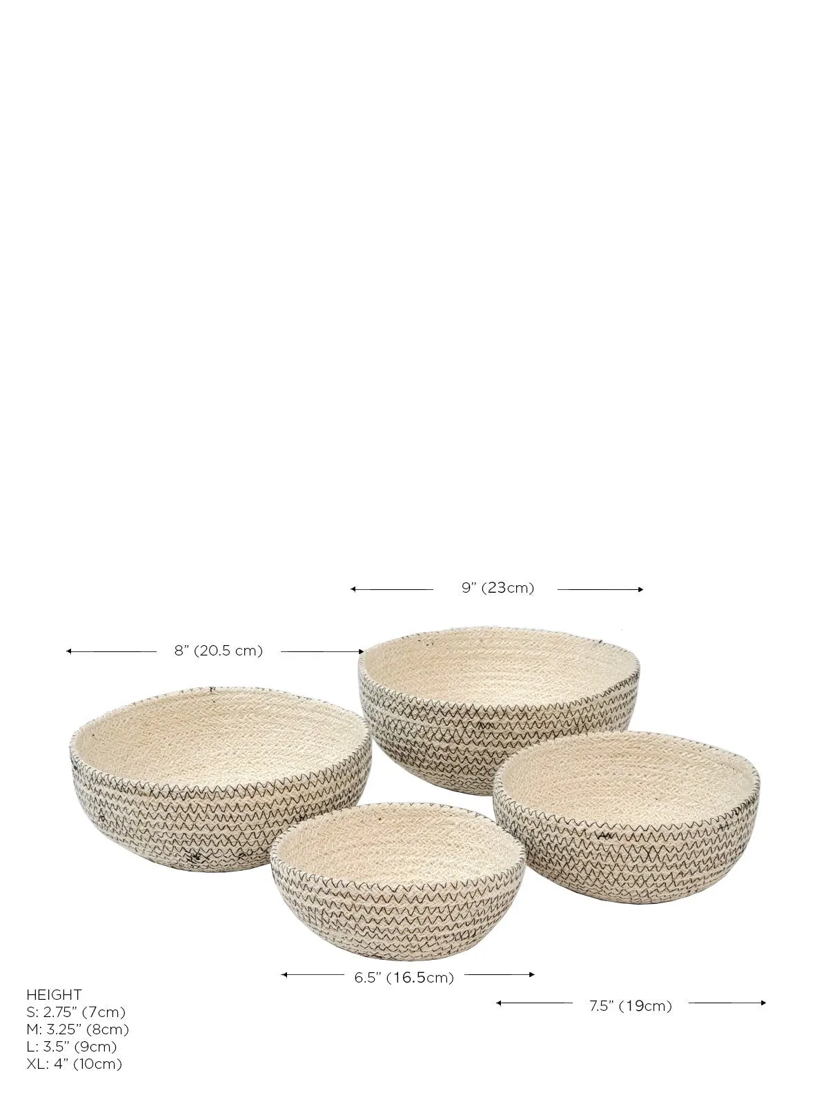 Amari  Round Bowl - Black (Set Of 4)