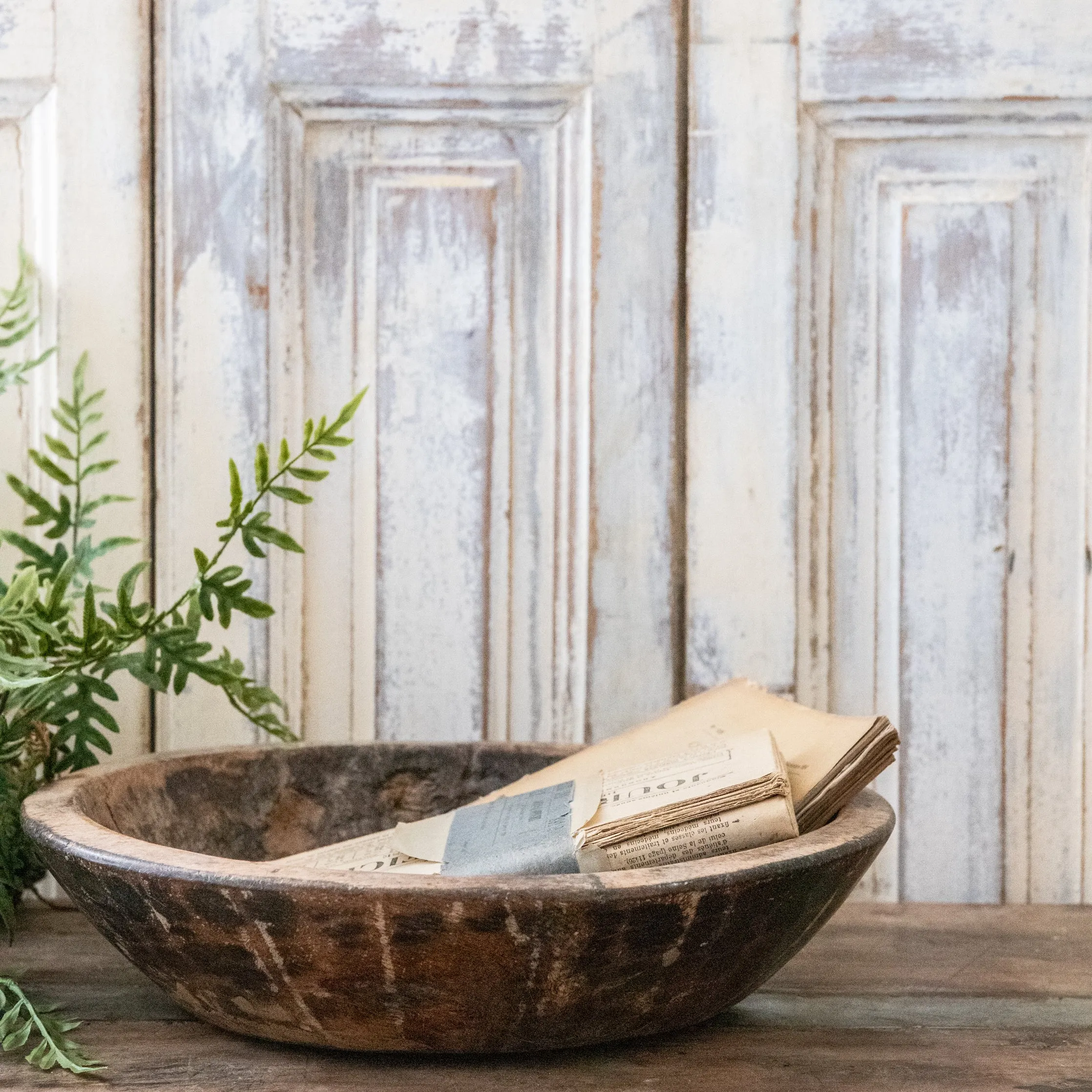 Antique Wooden Bowls
