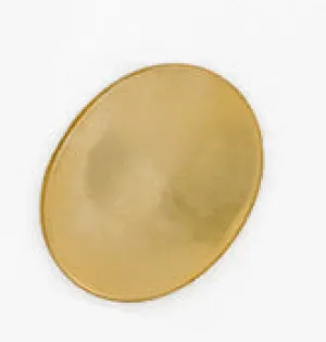 b9-0645b-Vintage brass setting for 10x8mm cabochon. Pkg of 8