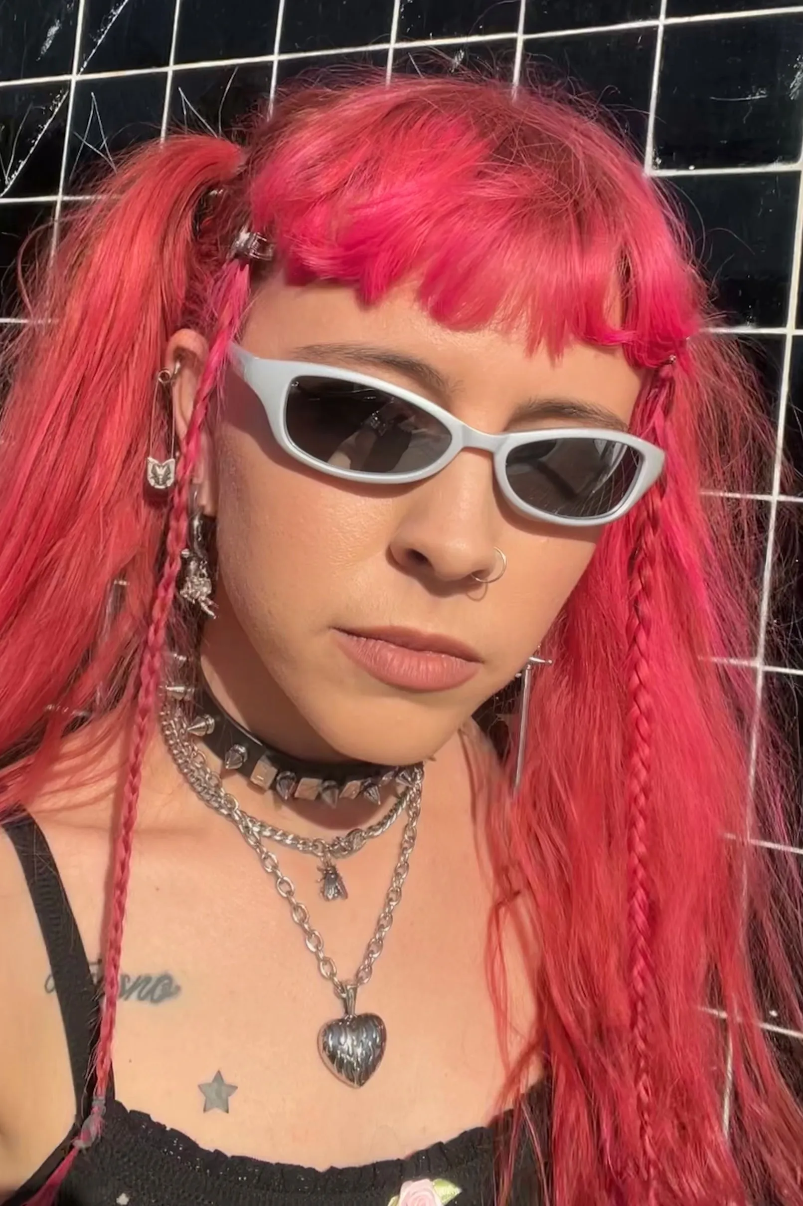 Cat Viper Silver Sunglasses
