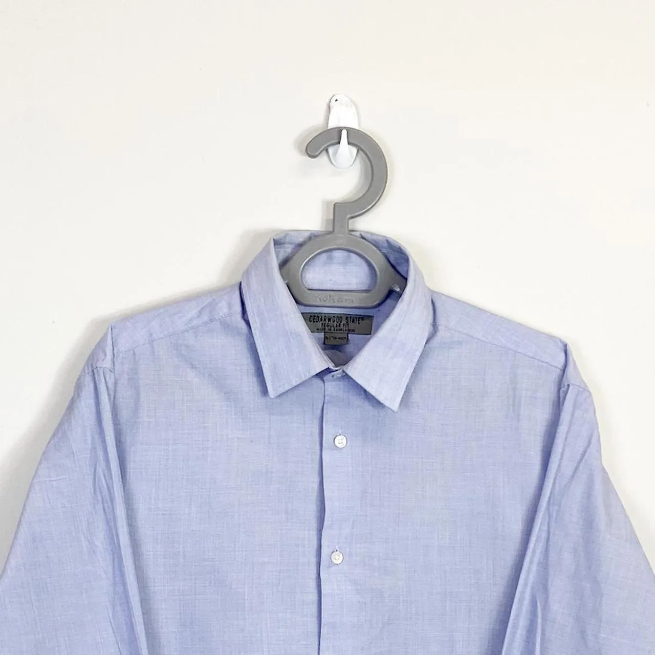 Cedarwood Shirt Mens Medium Blue Collared Button Down