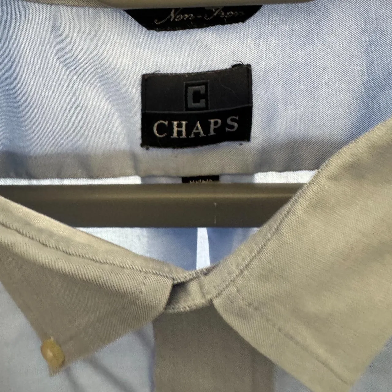 Chaps Shirt Mens XL Blue Collared Button Down