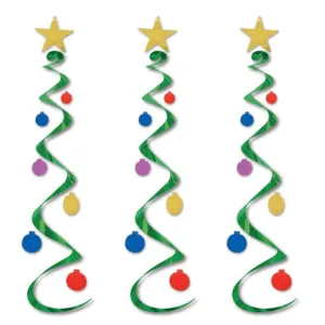 Christmas Tree Hanging Decorations Whirls