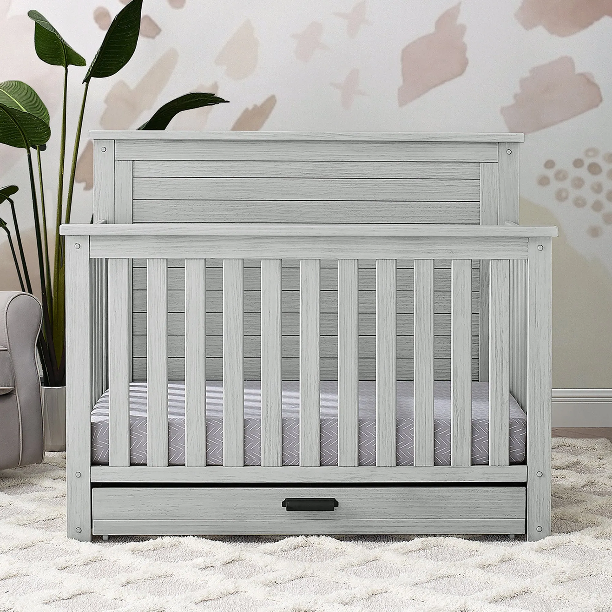 Delta Children Caden 6-in-1 Convertible Crib with Trundle Drawer