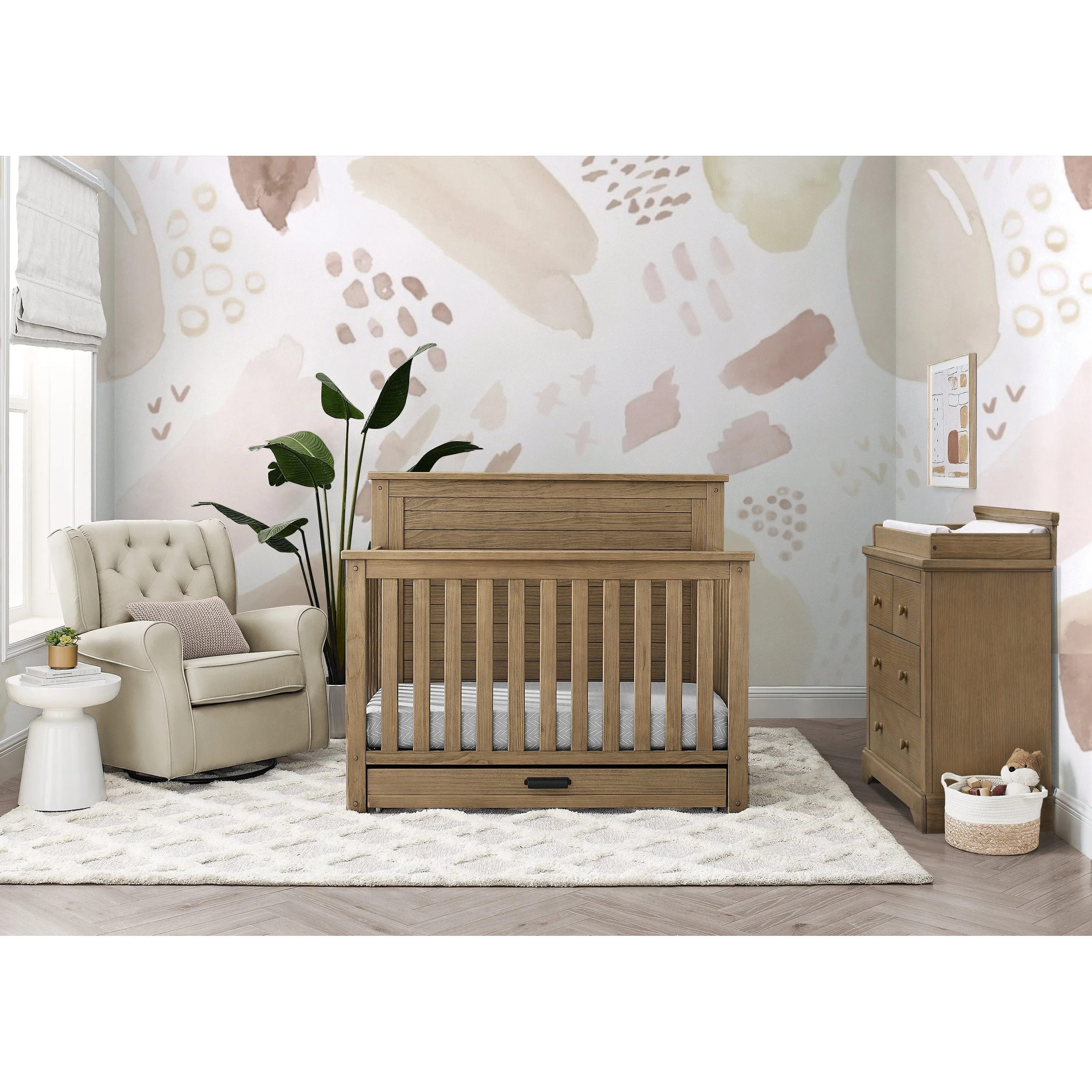 Delta Children Caden 6-in-1 Convertible Crib with Trundle Drawer