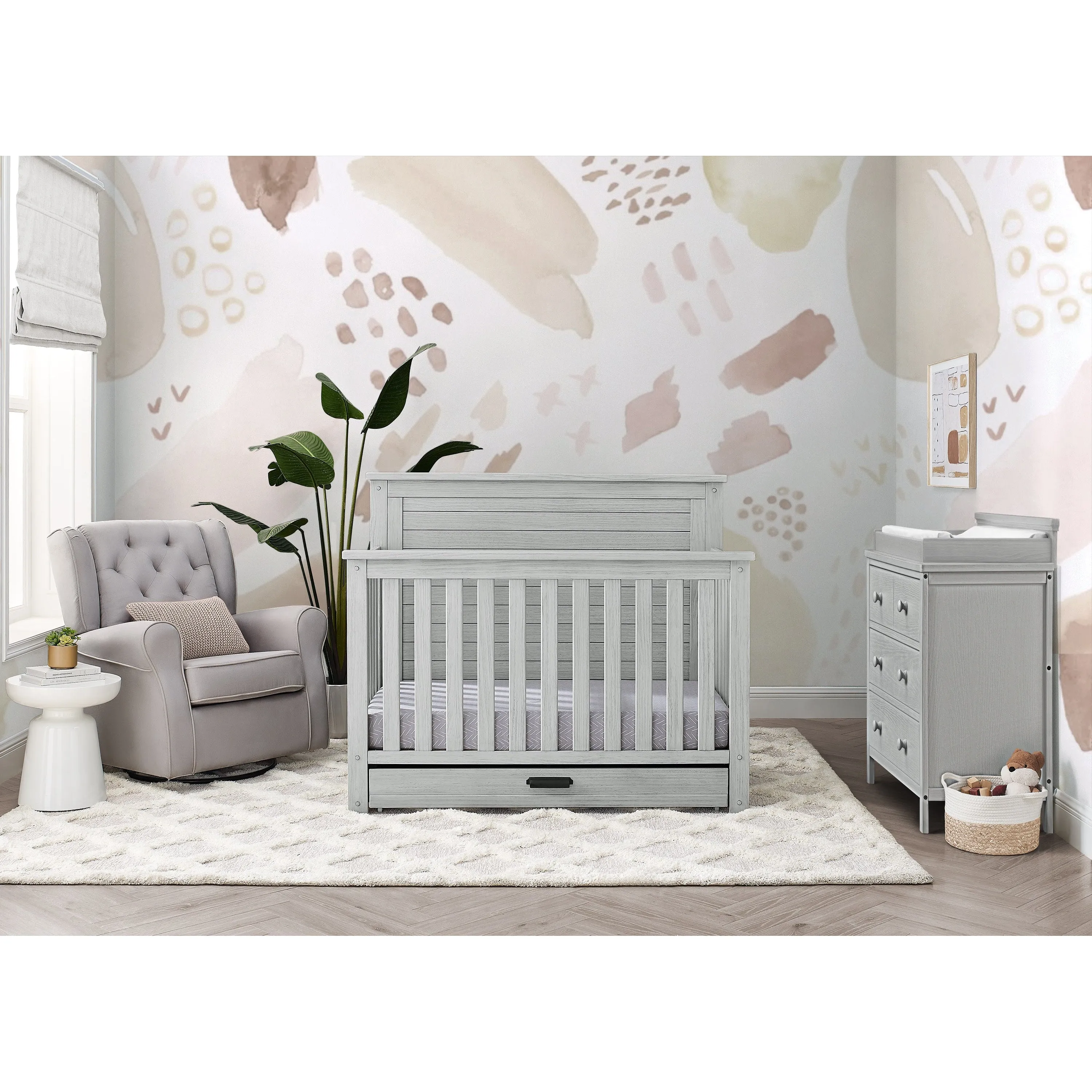 Delta Children Caden 6-in-1 Convertible Crib with Trundle Drawer