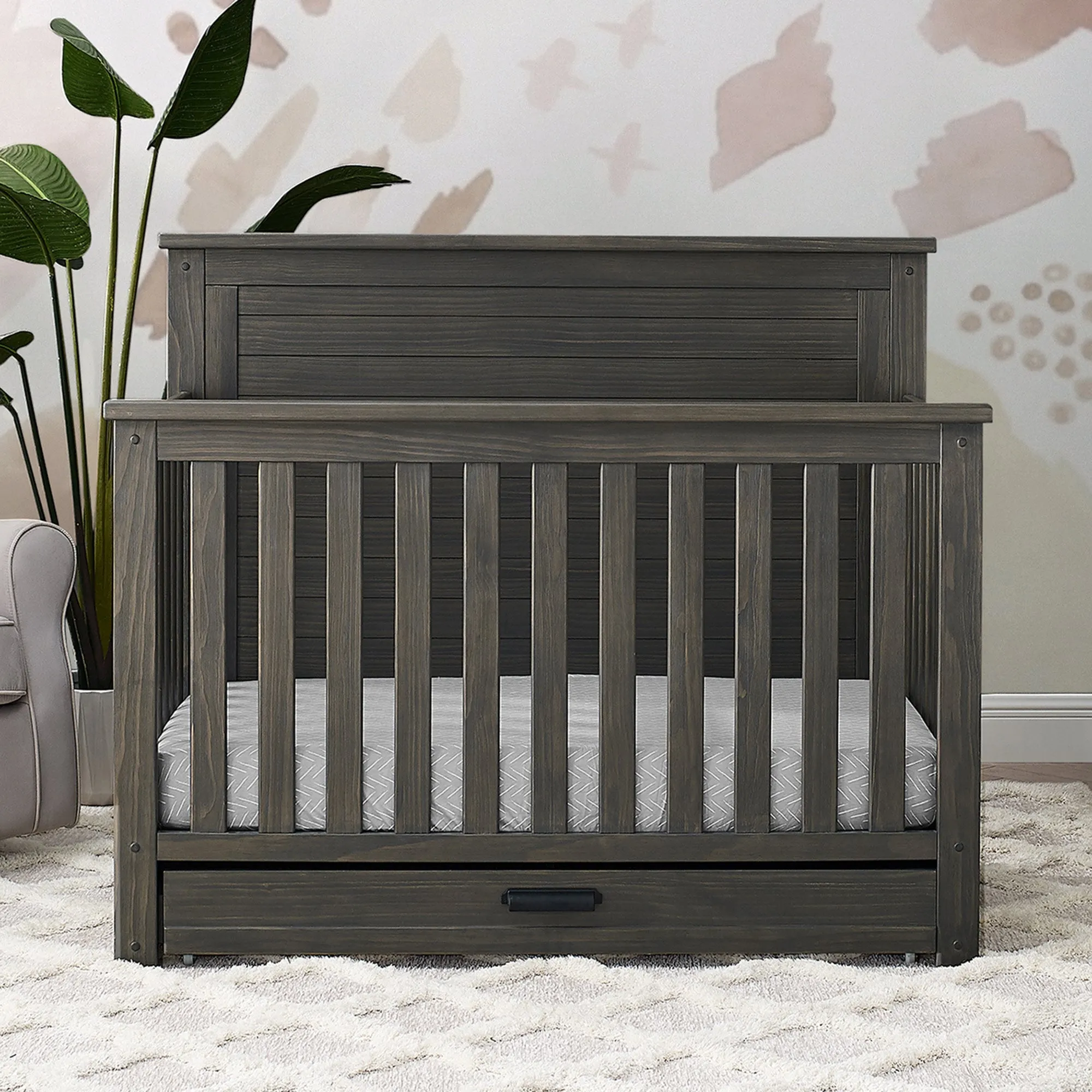 Delta Children Caden 6-in-1 Convertible Crib with Trundle Drawer