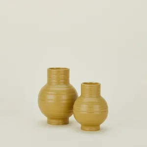 Essential Small Ceramic Vase (Mustard)