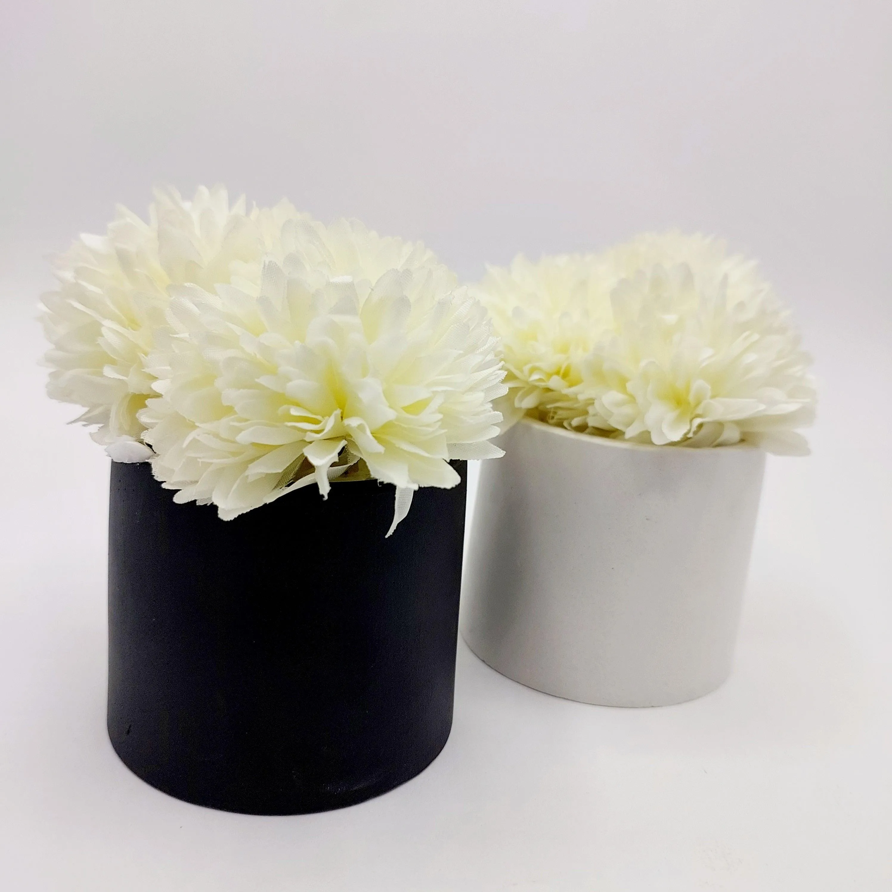 Flowers With Pots - White Peony - Him & Her - Set of 2