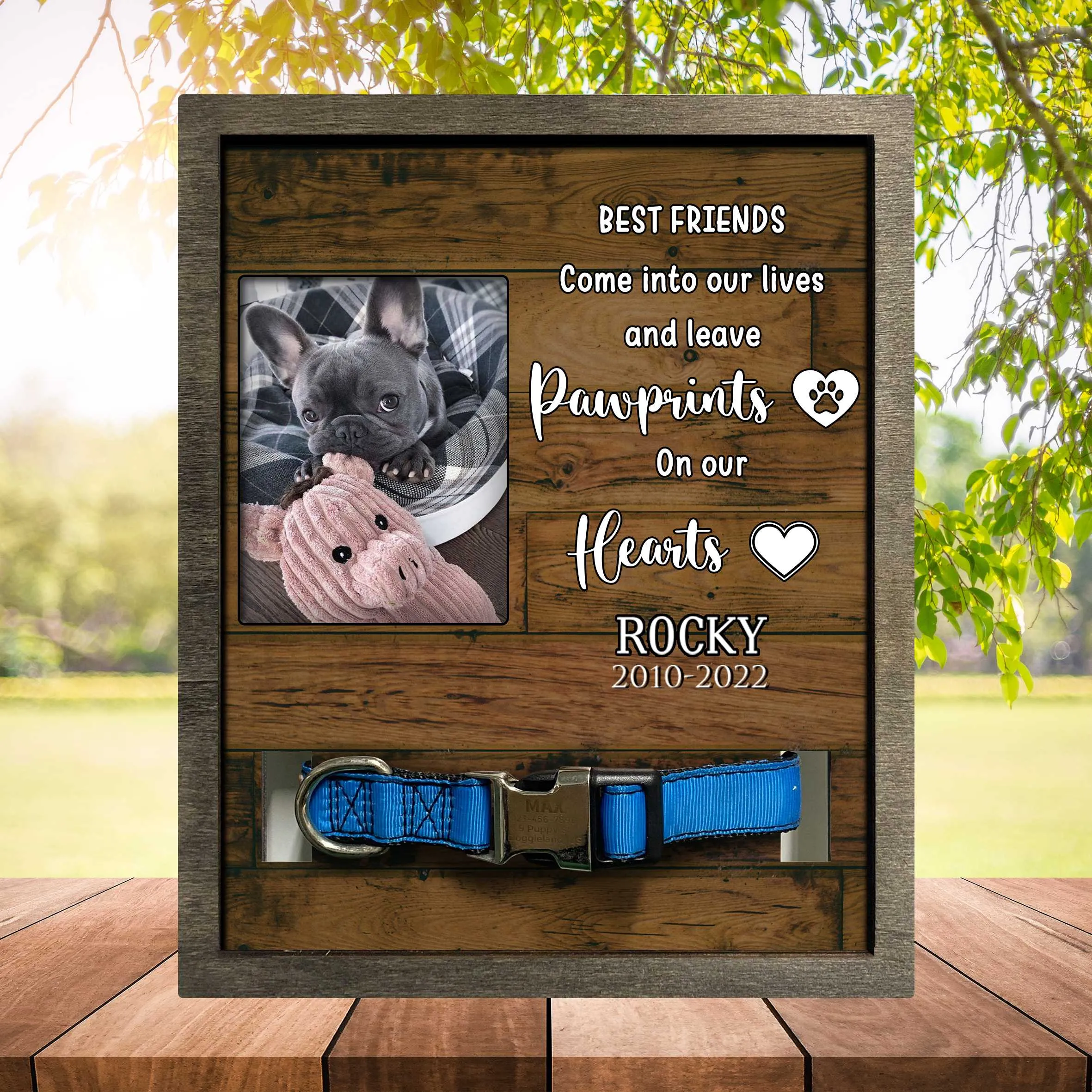 French Bulldog Memorial, Dog Frames For Pictures Memorial, Bereavement Gifts For Loss Of Dog