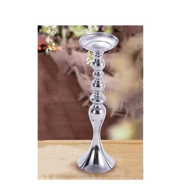 Gold Flower Vase To Be Used As Event Or Wedding Table Centerpiece