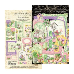 Graphic 45 Die-Cut Assortment - Grow With Love Tags & Frames