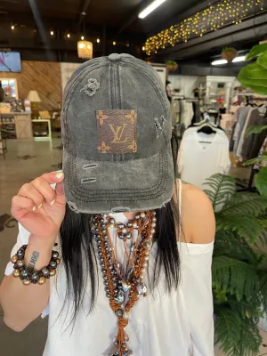 HC Messy Bun Cap  LV Repurposed