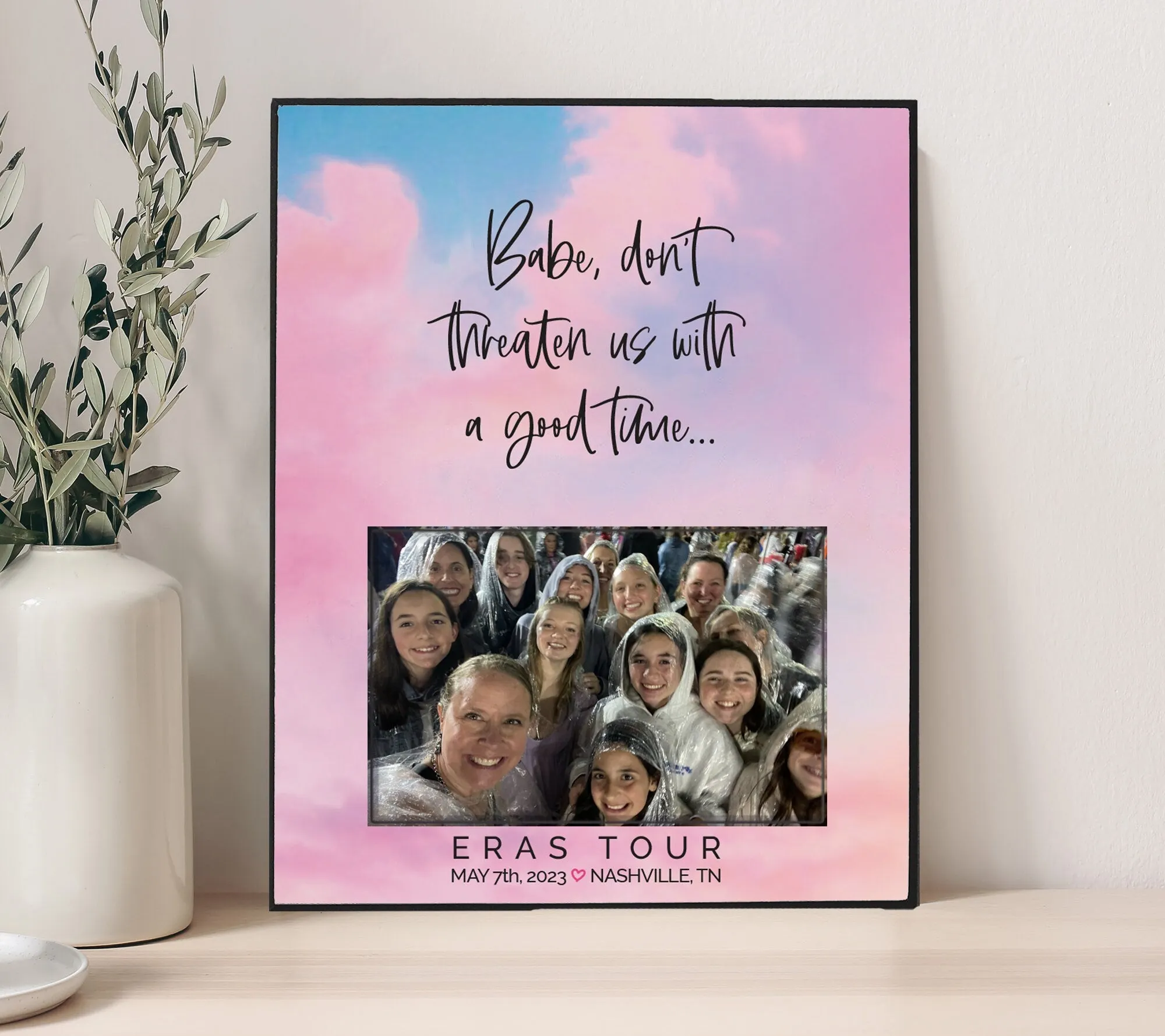 lover inspired frame taylor concert memory picture frame personalized concert date and personalized frame eras tour memory gift