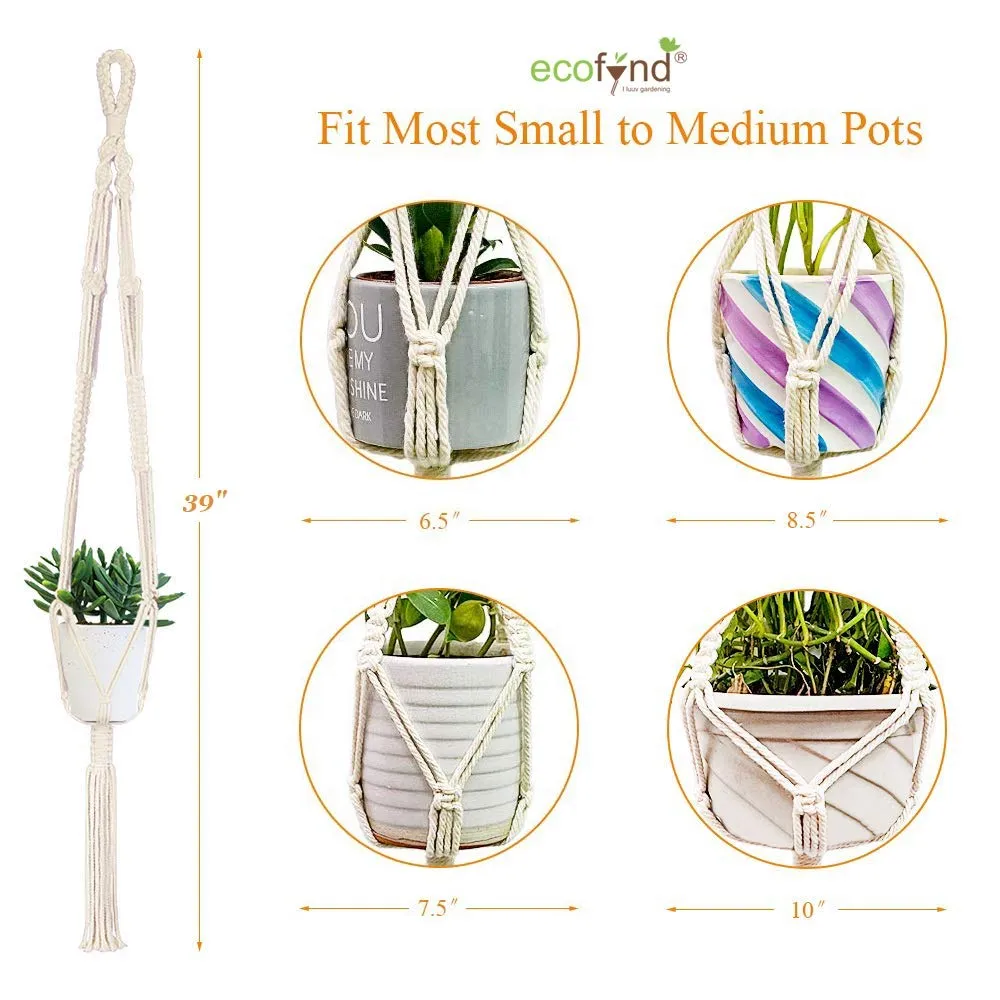 Minimalist Macrame Plant Hanger (Set of 5)