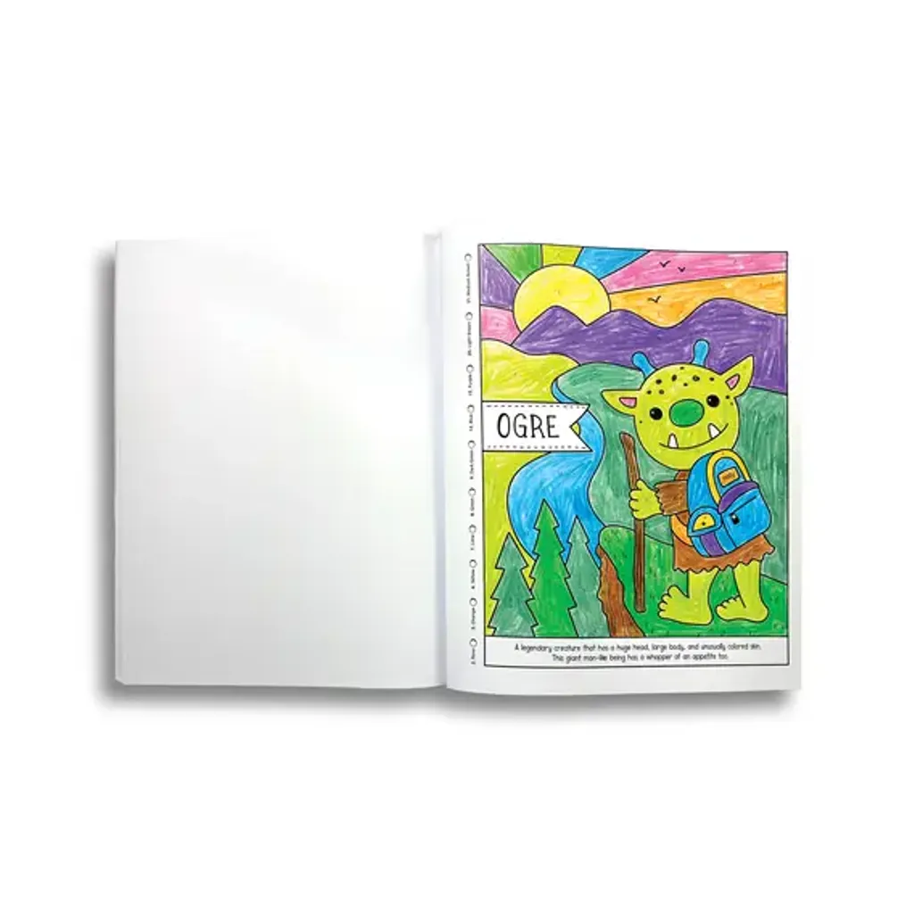 Mythical Friends Color By Number Coloring Book