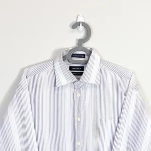 Nautica Shirt Mens Large Multi Stripes Collared Button Down