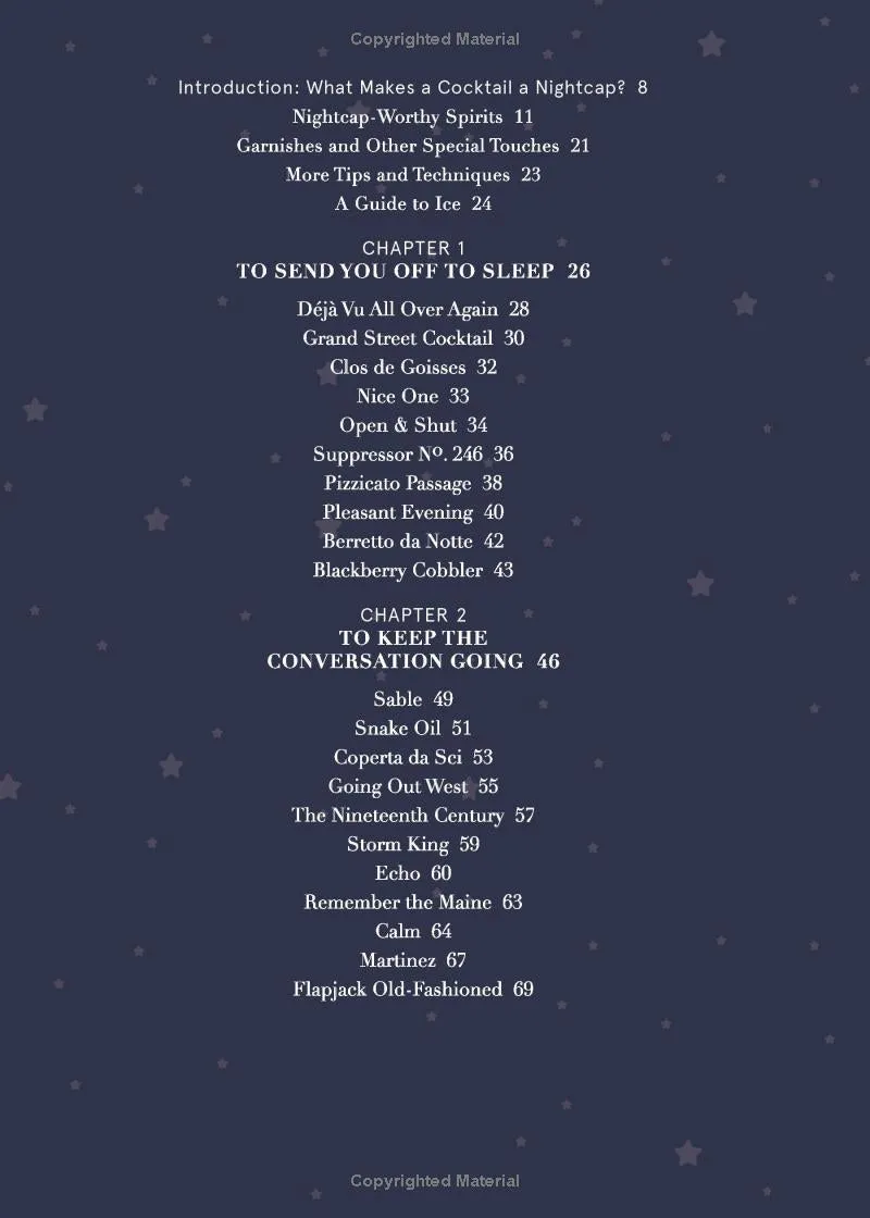 Nightcap: More than 40 Cocktails to Close Out Any Evening - Hardcover Book