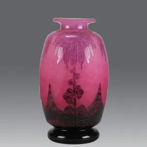 "Dahlia Vase" By Le Verre Français
