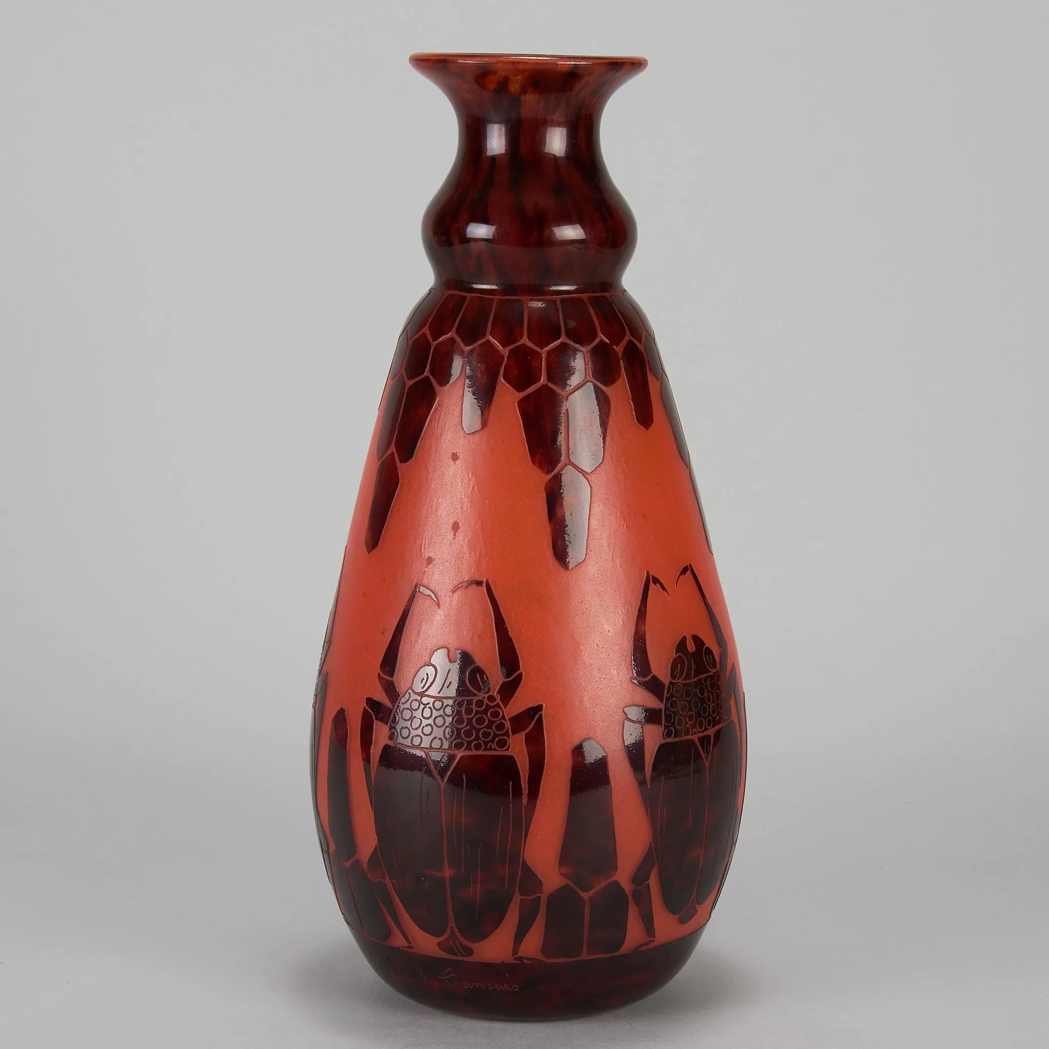 "Scarab Vase" by Le Verre Francais