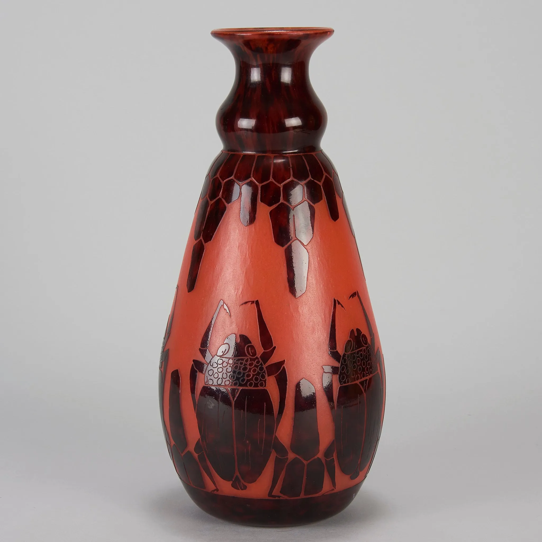 "Scarab Vase" by Le Verre Francais
