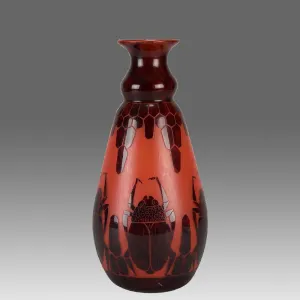 "Scarab Vase" by Le Verre Francais
