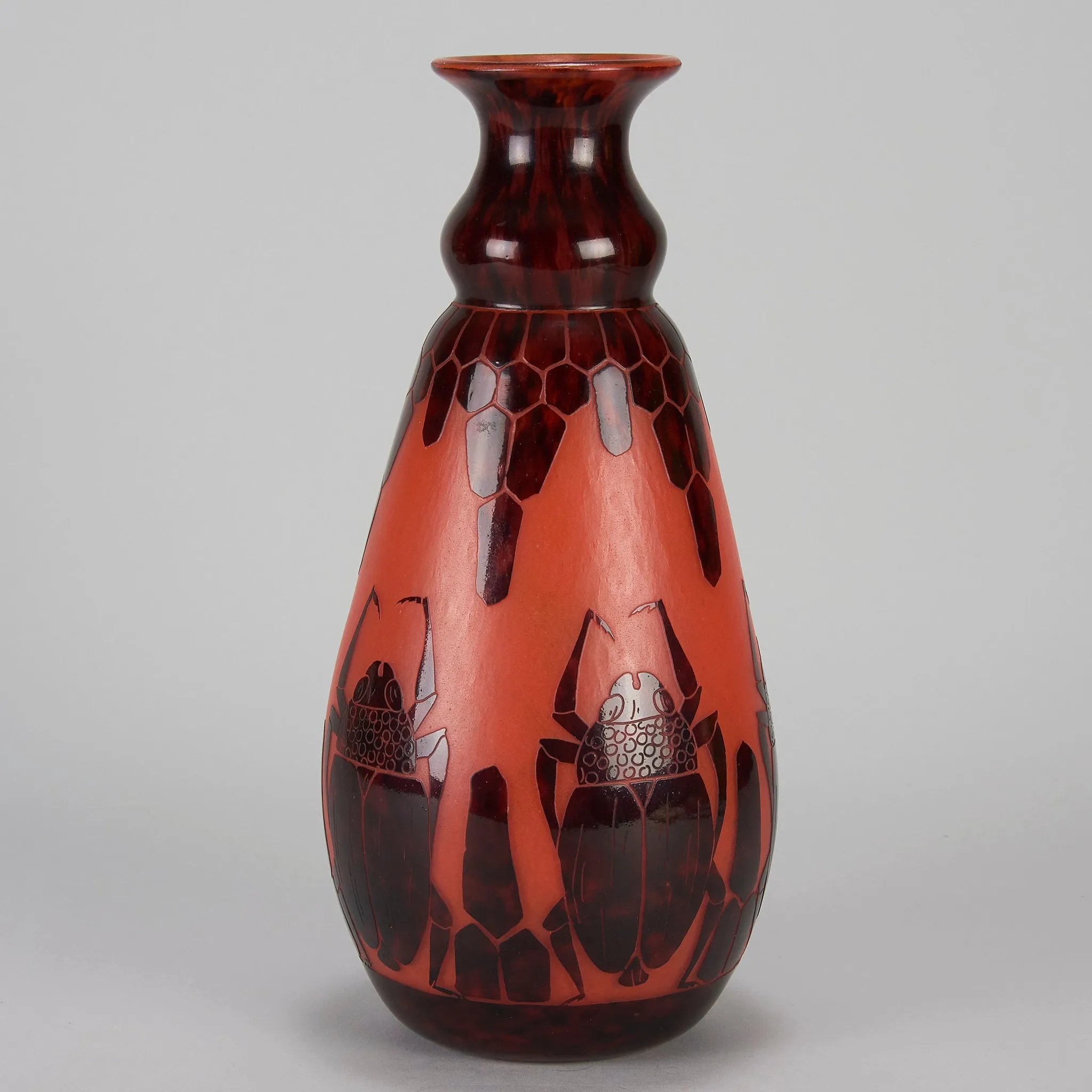 "Scarab Vase" by Le Verre Francais