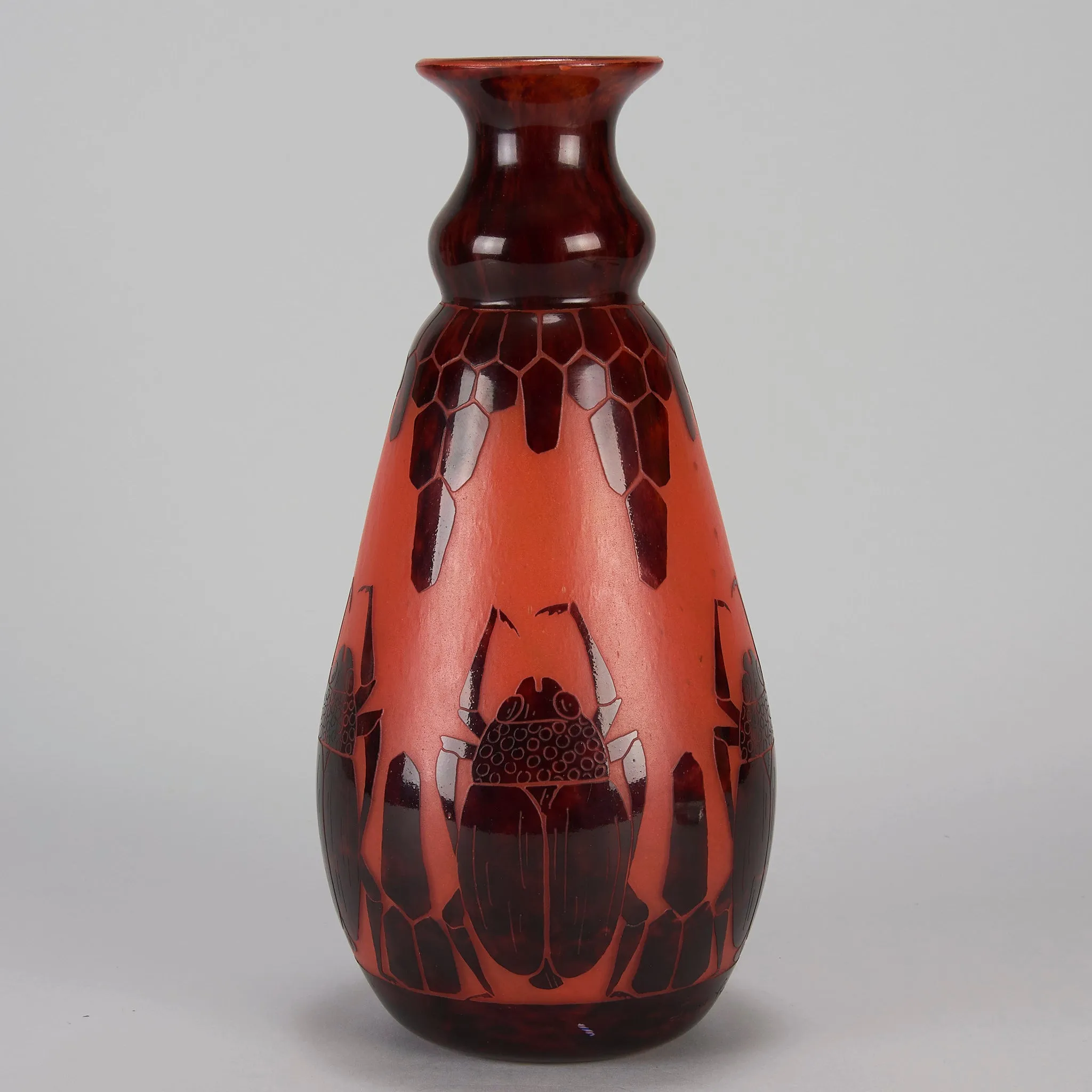 "Scarab Vase" by Le Verre Francais