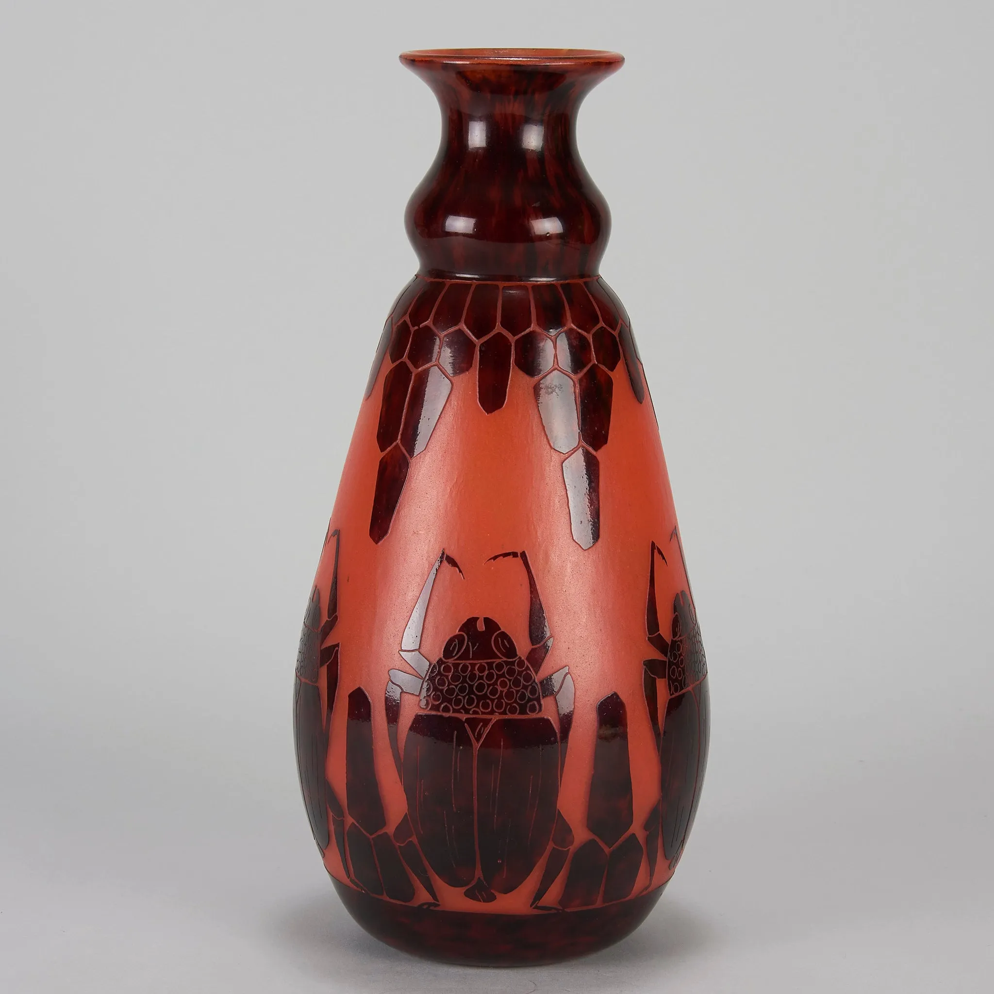 "Scarab Vase" by Le Verre Francais