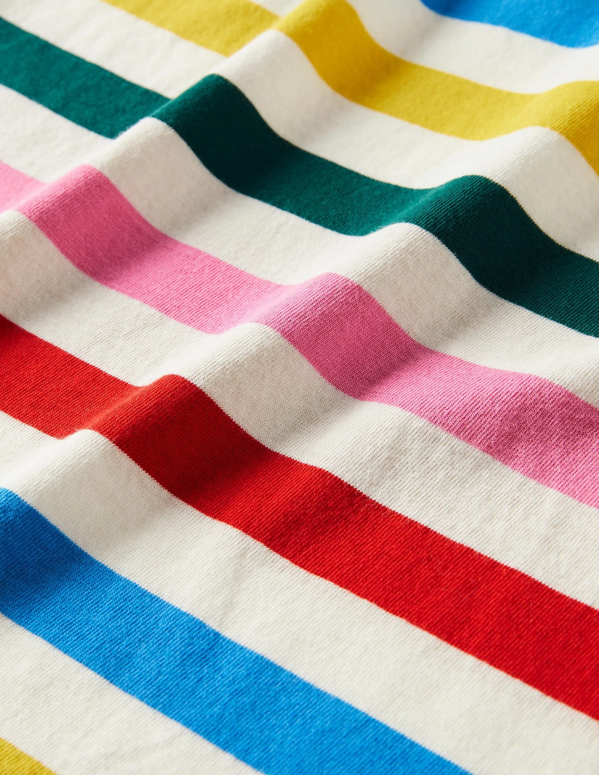 Repurposed Breton T-shirt-Rainbow Multi
