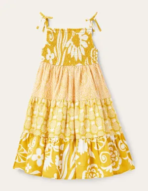 Repurposed Dress-Yellow