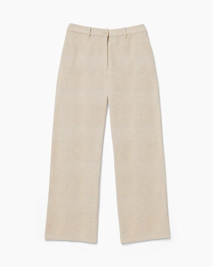 Rustic Wide Leg Trousers (Natural)