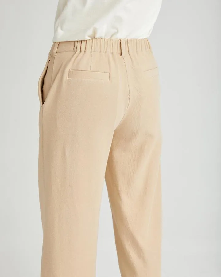 Rustic Wide Leg Trousers (Natural)