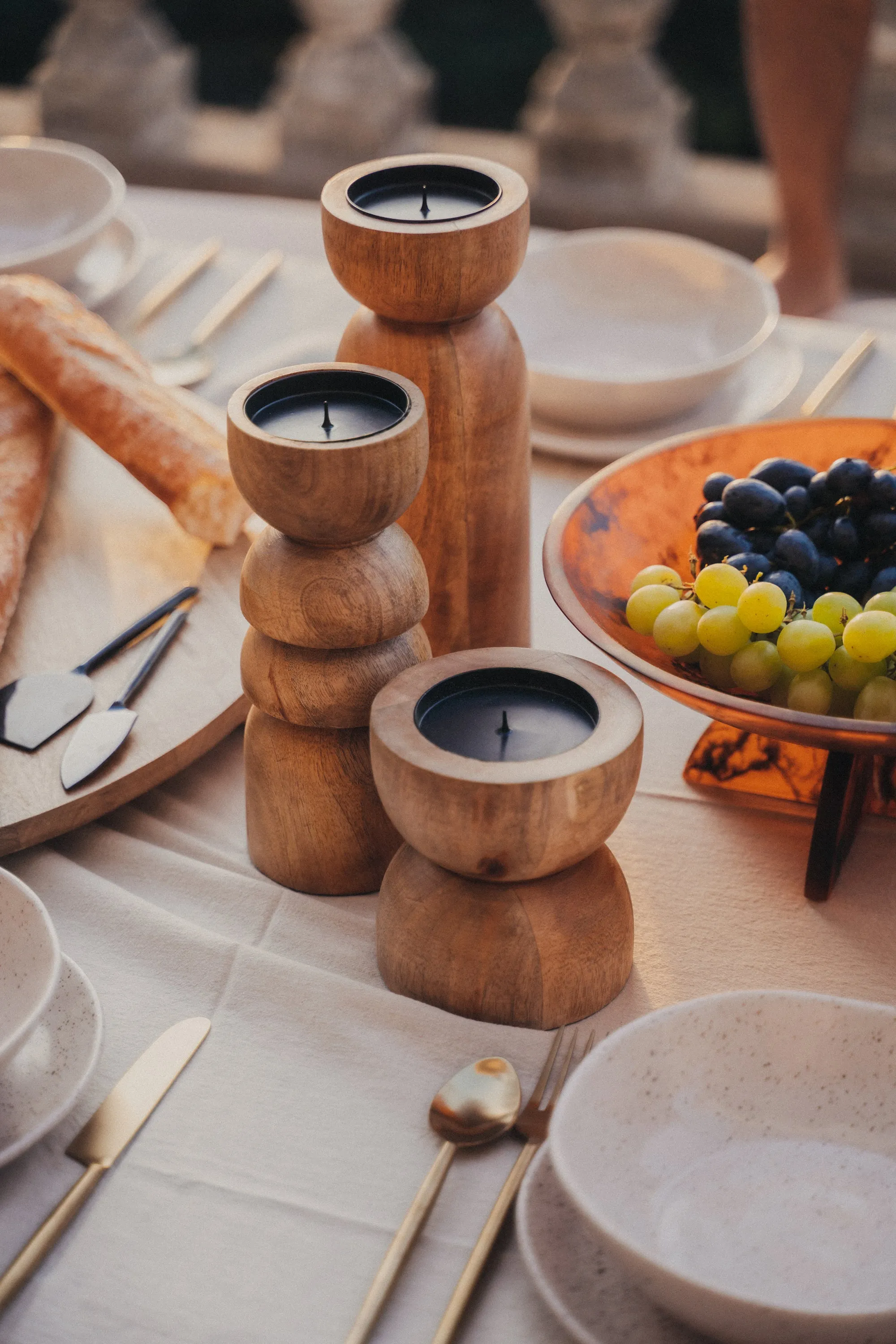 Toulin Candle Holder | Natural