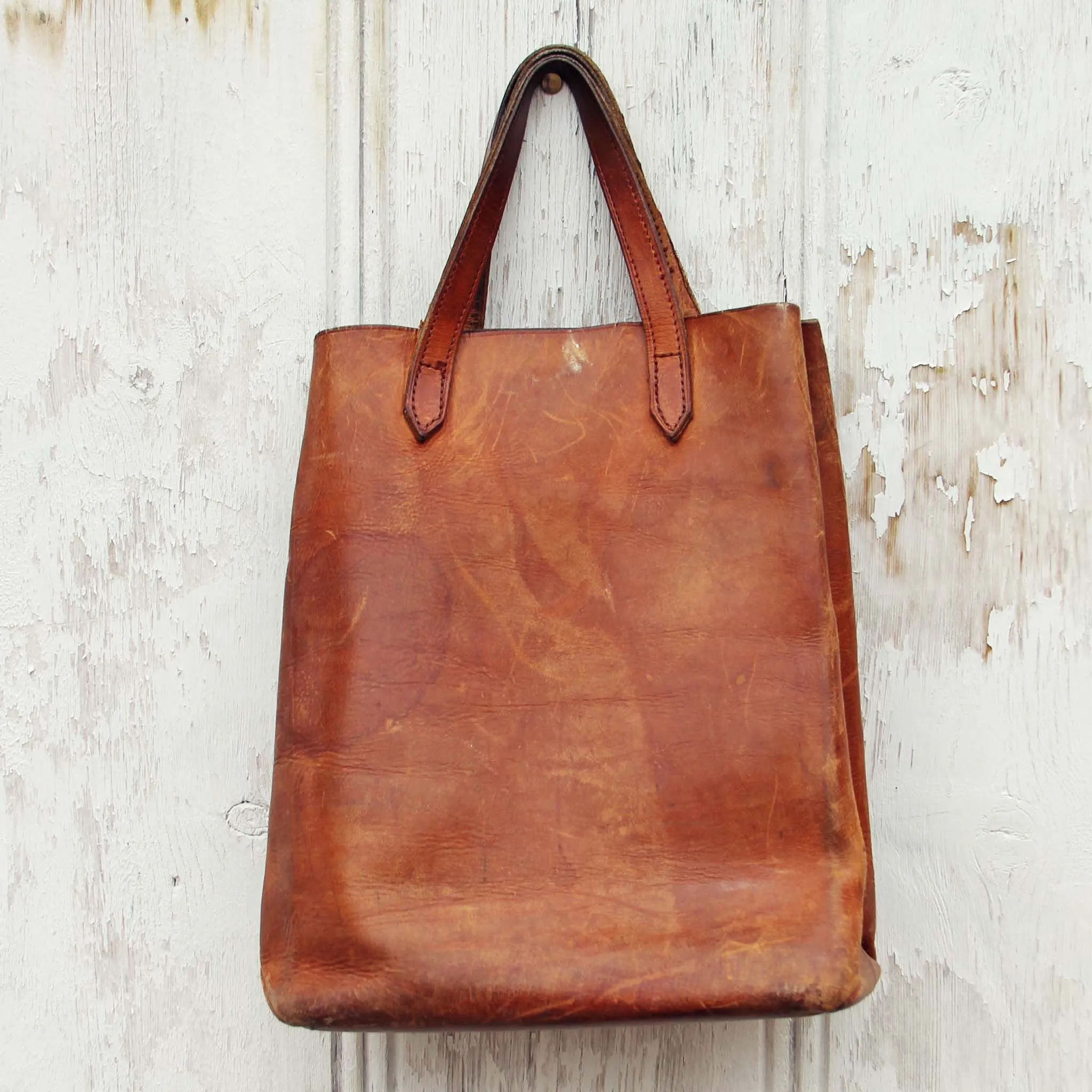 Vintage 70's Leather Tote