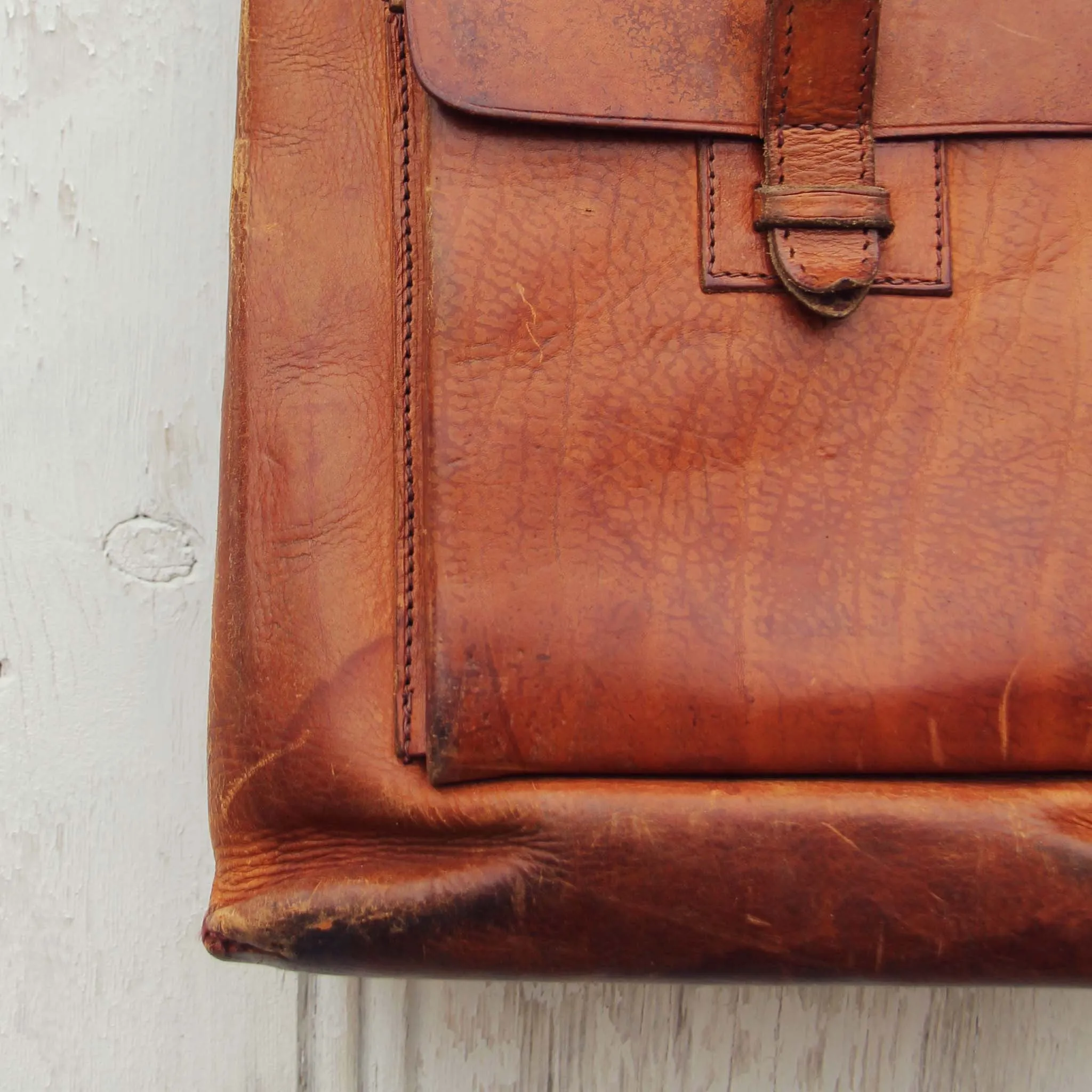 Vintage 70's Leather Tote