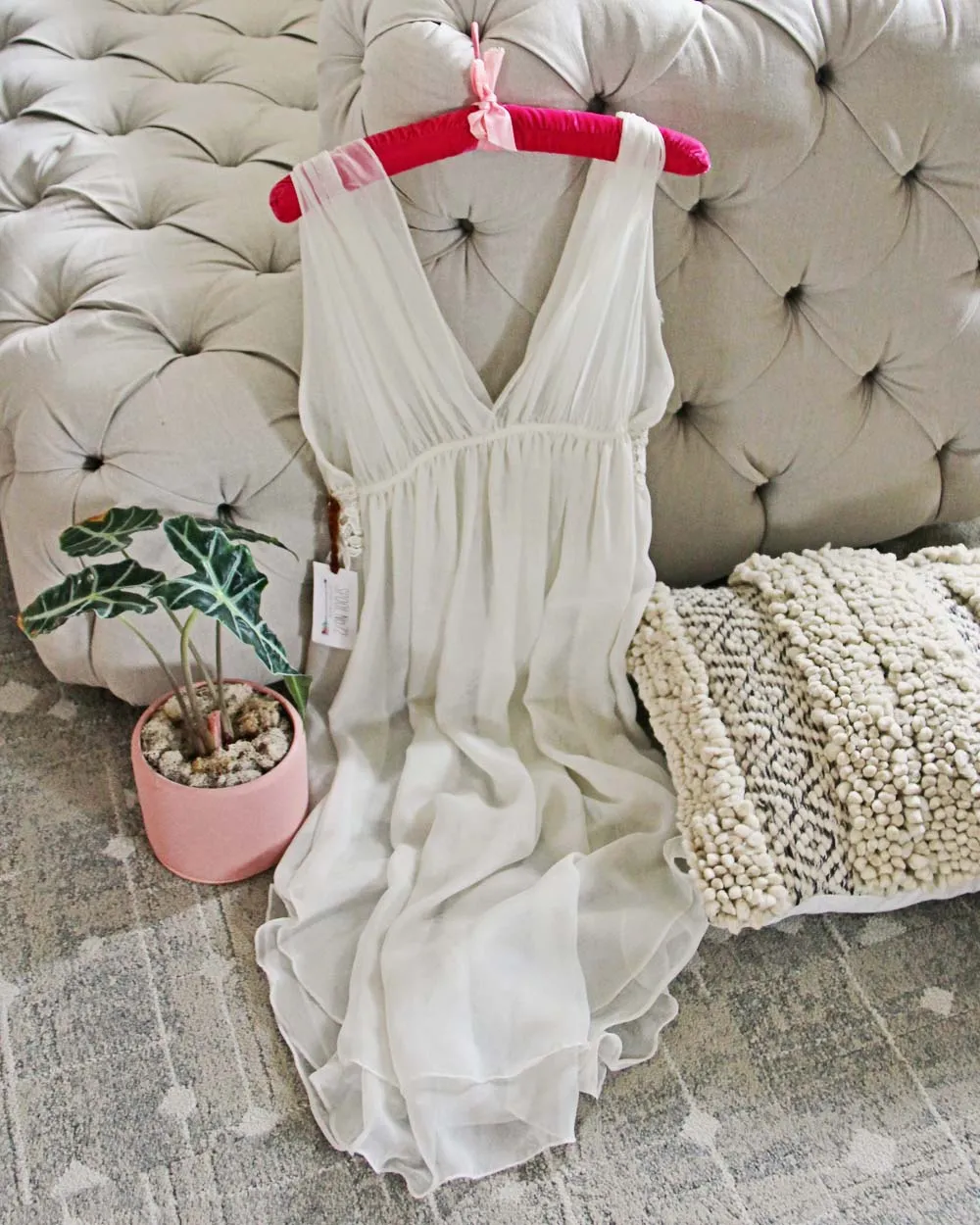Vintage Chiffon & Lace Nightgown