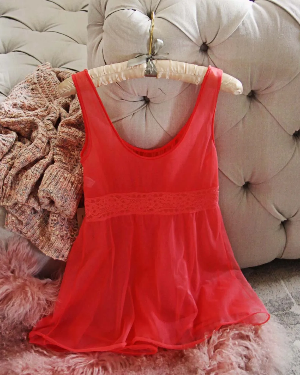 Vintage Flutter Lace Cami