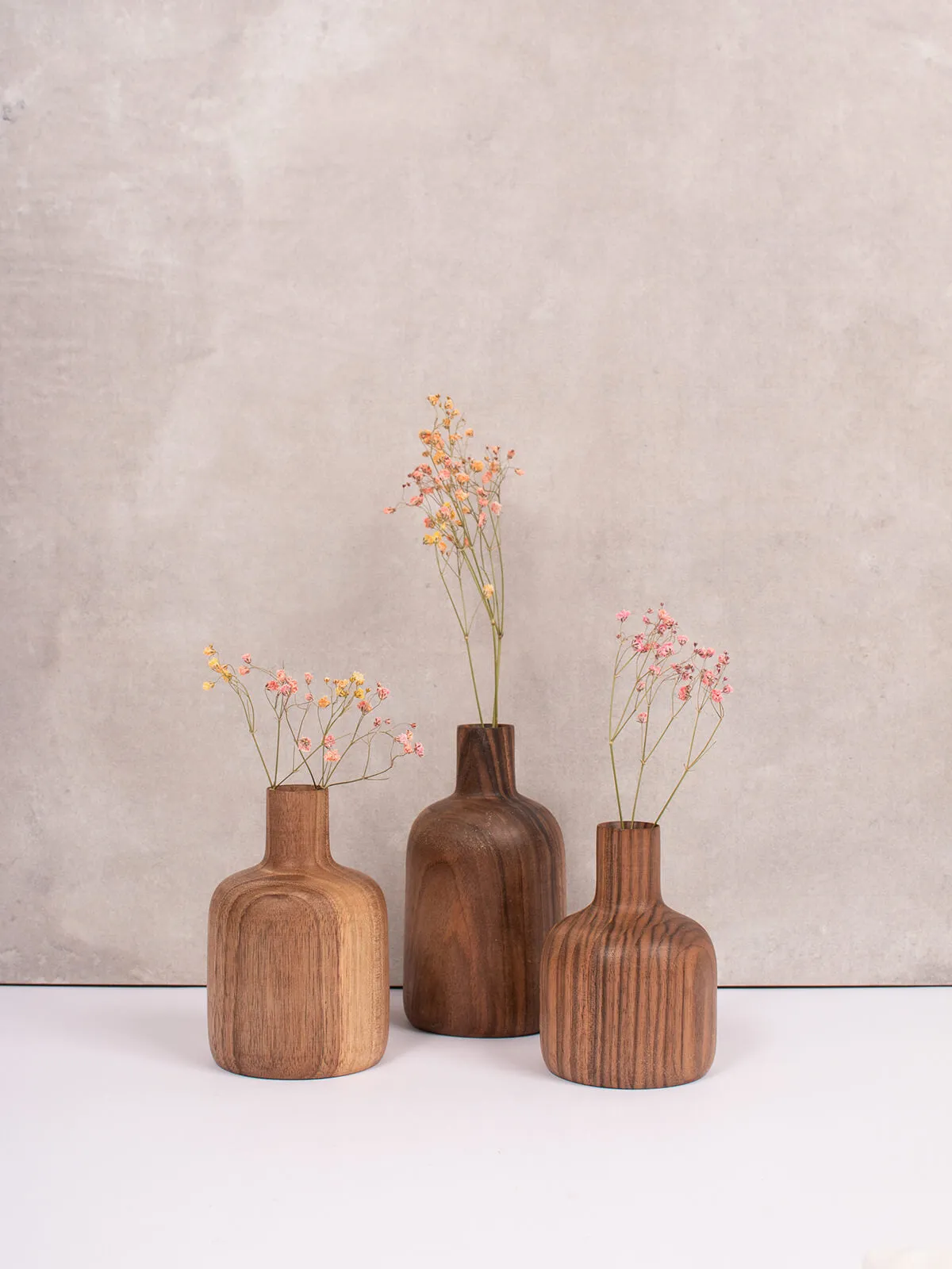 Walnut Wood Mini Vase, Arlo