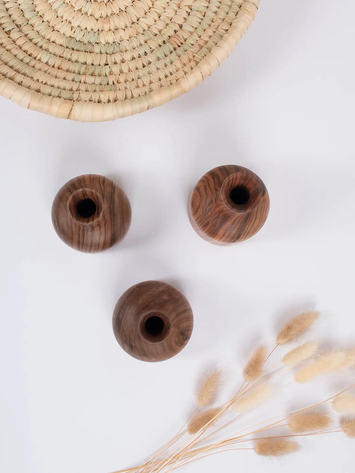 Walnut Wood Mini Vase, Stevie