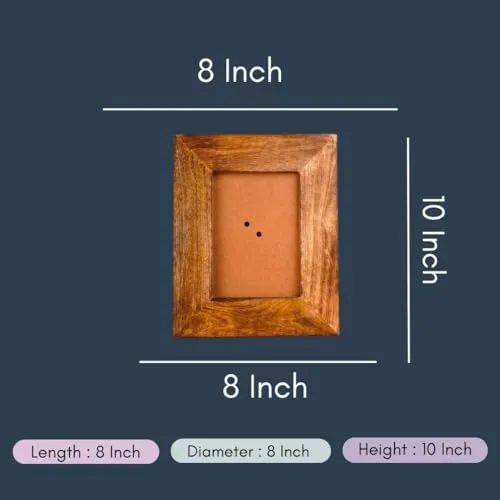 WEAVING HOMES Essential Wooden Frame| Solid Wood Picture Frame for Table Decor, Wall Decor, Office Decor & Home Décor