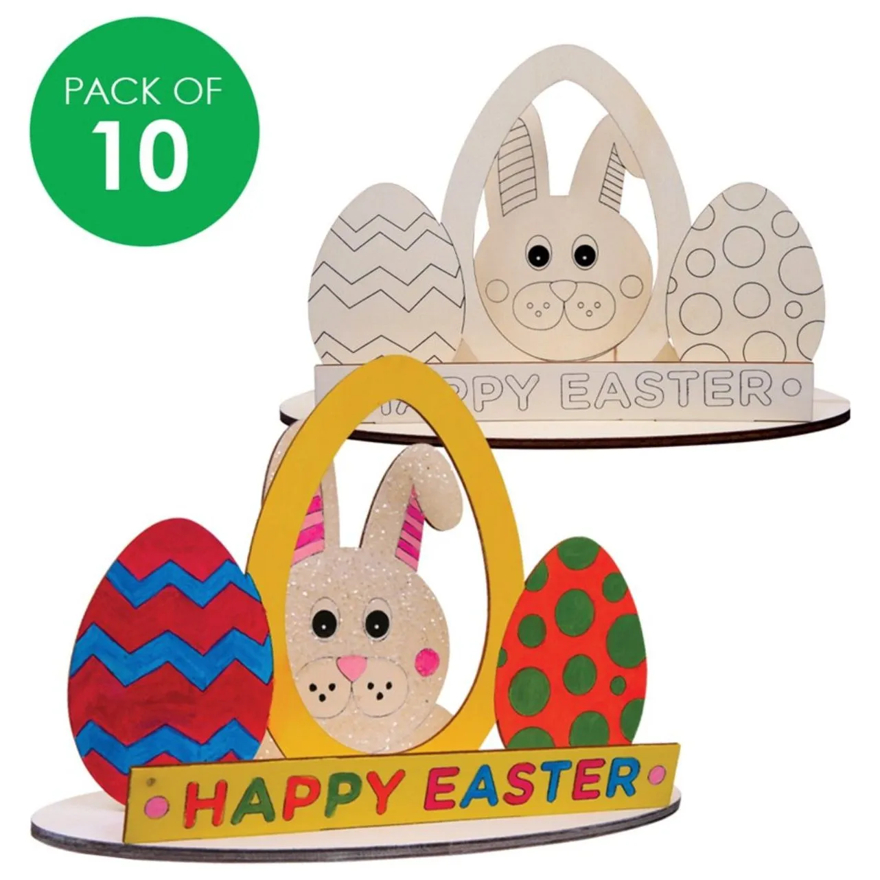 Wooden Easter Dioramas - Pack of 10