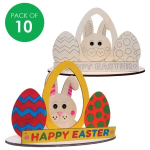 Wooden Easter Dioramas - Pack of 10