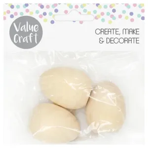 Wooden Eggs Pack of 3