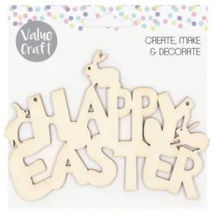 Wooden Happy Easter Sign